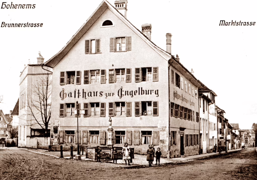 Ehem. Gasthaus Engelburg, Historische Ansicht