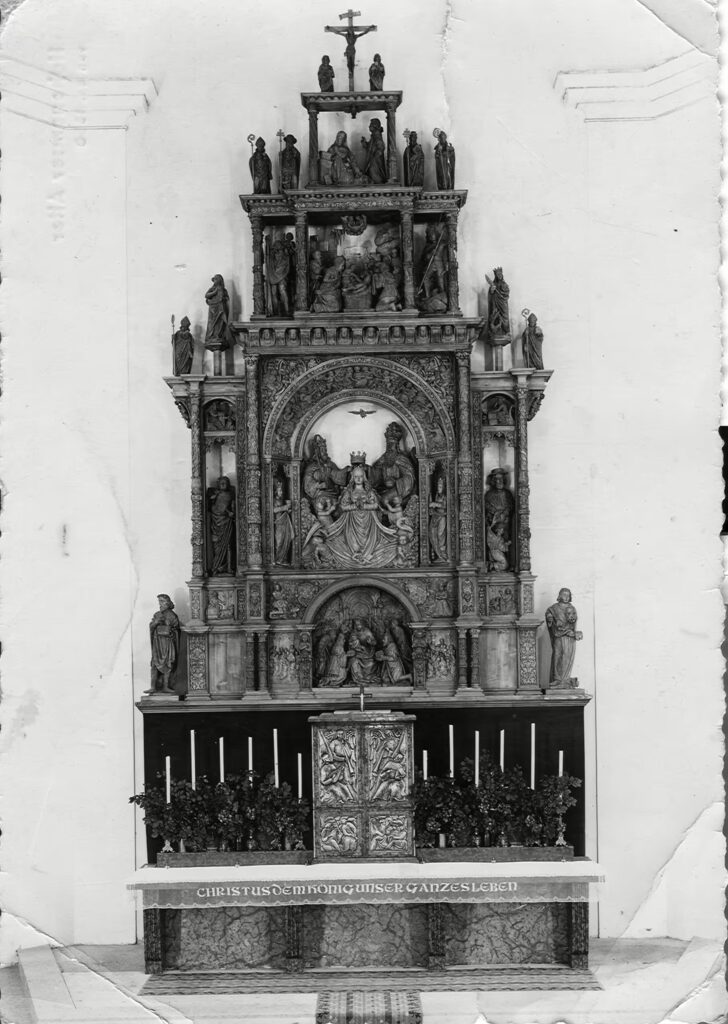Hochaltar St. Karl, Historische Ansicht