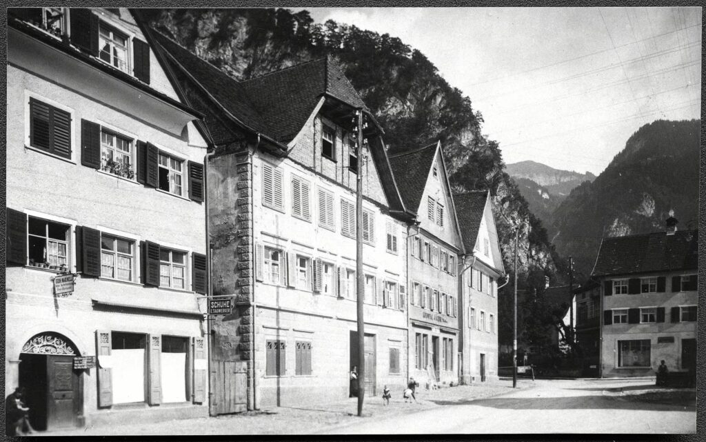 Jüdische Kaufmannshäuser, Historische Ansicht