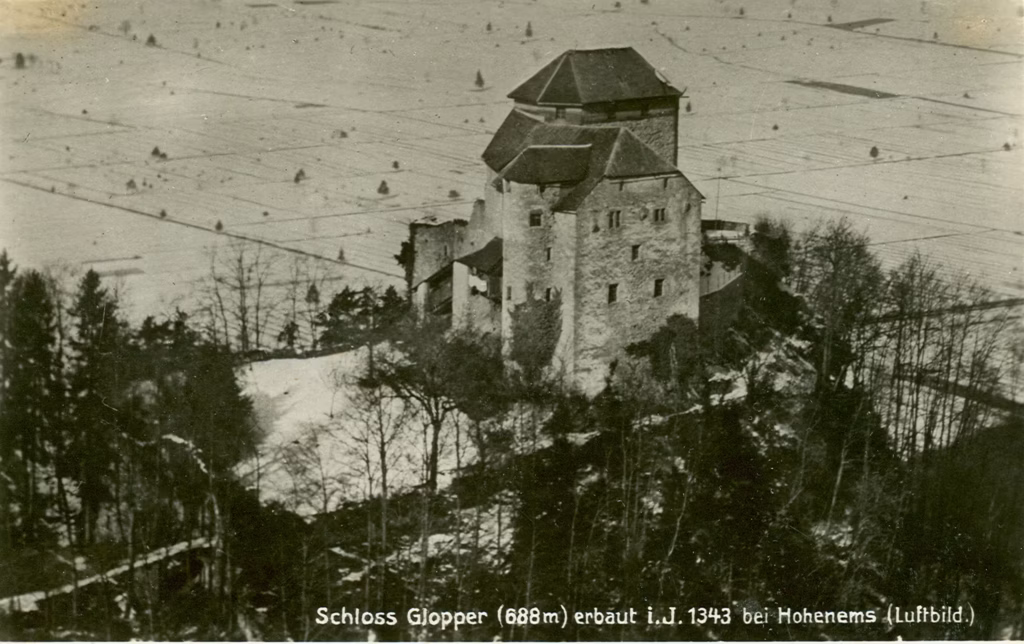 Burg Neu-Ems, Historische Ansicht