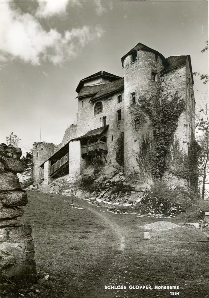 Burg Neu-Ems, Historische Ansicht